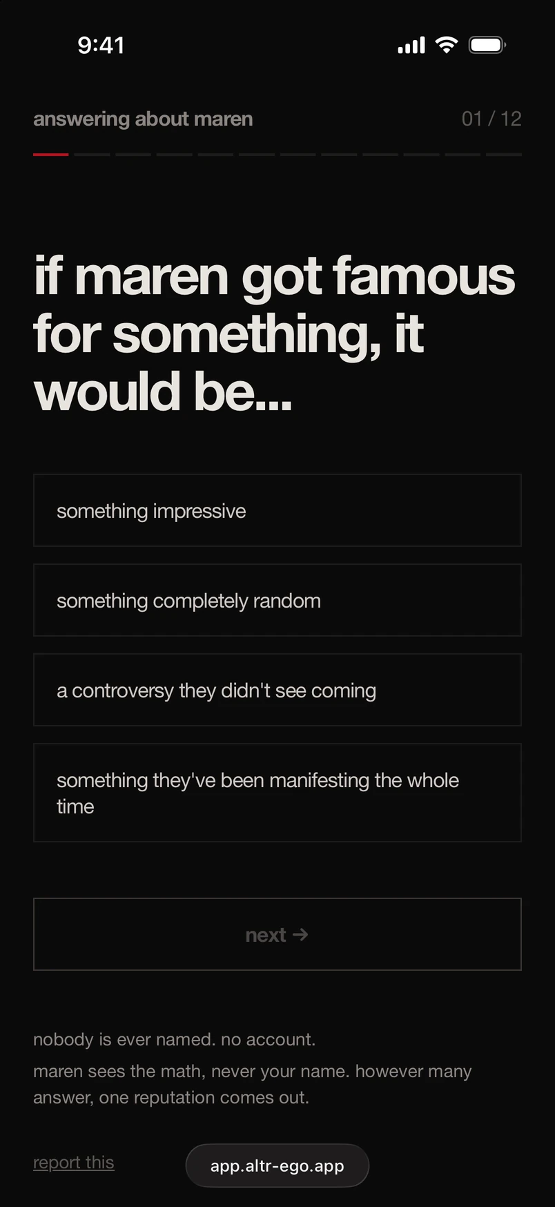 they answer twelve questions